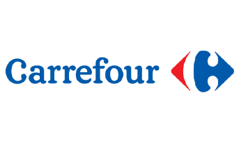 Logo de l'enseigne Carrefour, une entreprise partenaire du Sup' Saint Jean