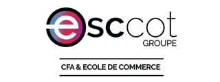 Logo du groupe Esccot, CFA et école de commerce, certificateur du Sup' Saint Jean